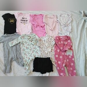 Mixed Baby Girls 3-6 Month Clothing Bundle
